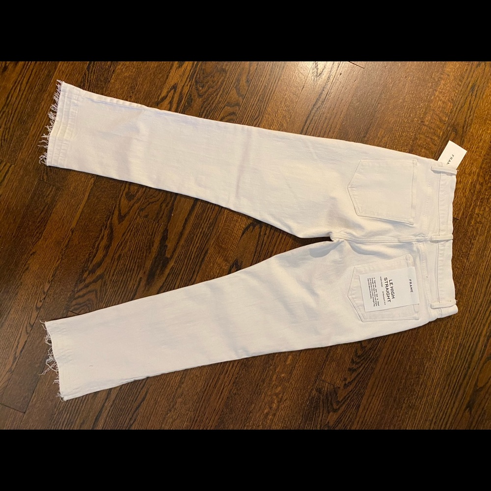 FRAME white denim